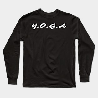 Y.O.G.A yoga design Long Sleeve T-Shirt
